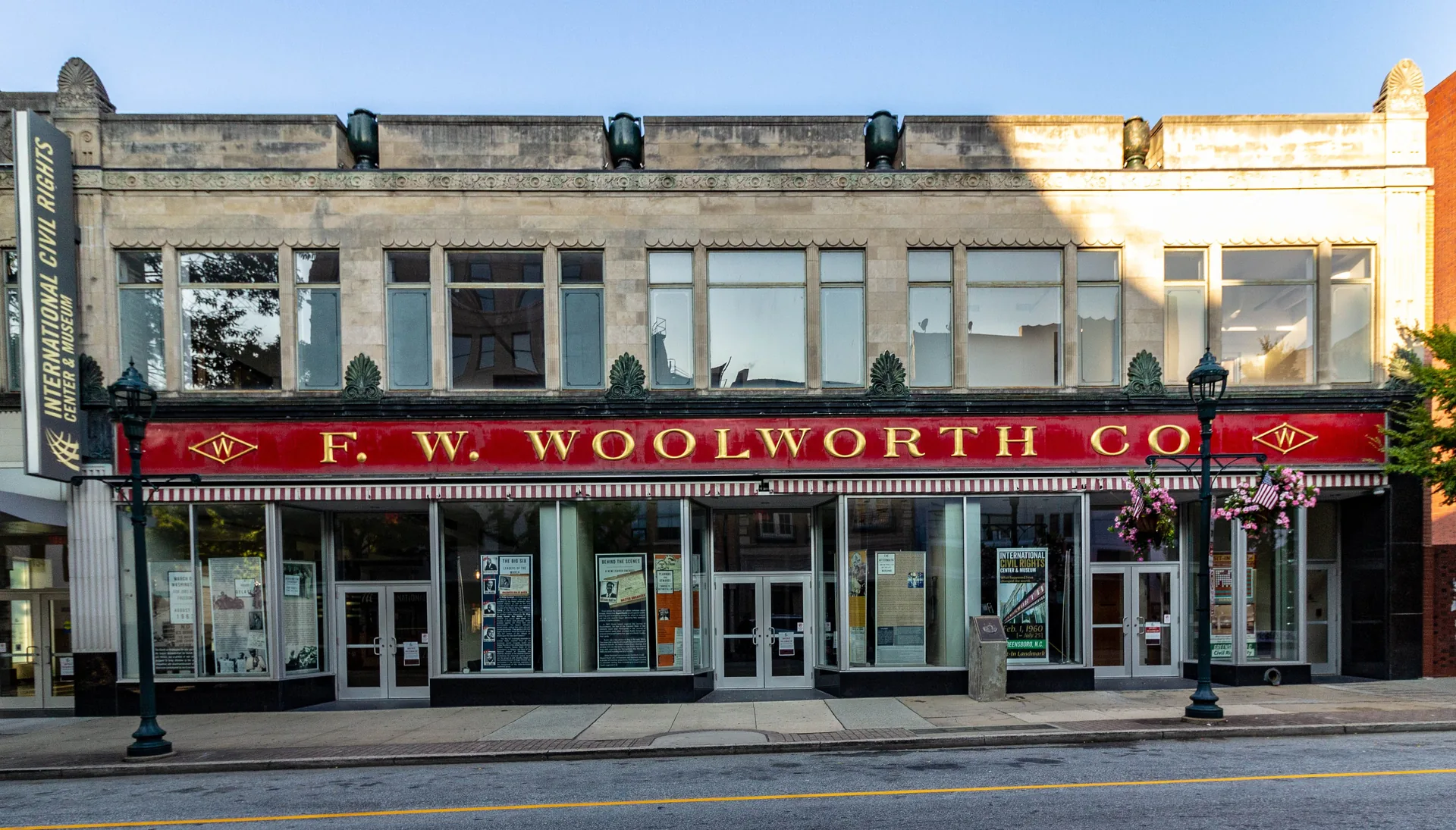The historic F.W. Woolworth building in downtown Greensboro, NC